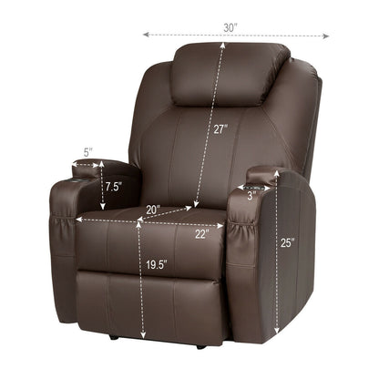 Power Lift Recliner Chair with Massage and Heat for Elderly with Remote Control