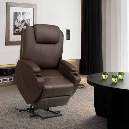 Power Lift Recliner Chair with Massage and Heat for Elderly with Remote Control